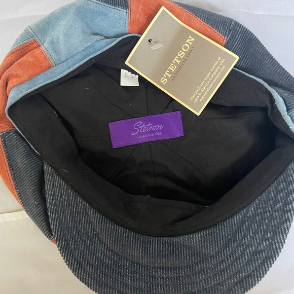 Vintage Stetson Multi-Patchwork Newsboy Cap - Picture 3 of 5